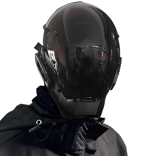 Roboter-/Punk-Cosplay-Maske, personalisierte Armee-Mecha-Maske, Cosplay, Halloween, passend für Musik-Festivals, Party-Zubehör von Doledolen