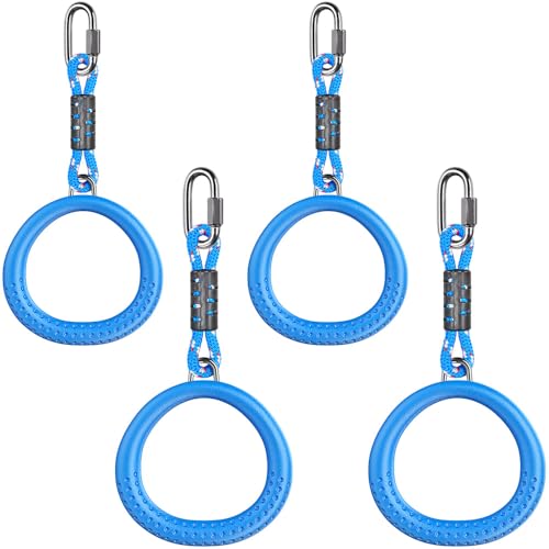 Dolibest 4 Pack of Gymnastic Rings,Monkey Ring Outdoor Backyard Ninja Accessories Set,Swing Bar Rings Obstacle Course for Training Equipment for Kids,1000LB Capacity Dolibest 4 Pack of Gymnastic Rings,Monkey Ring Outdoor Backyard Ninja Accessories Set,Swing Bar Rings Obstacle Course for Training Equipment for Kids,1000LB Capacity von Dolibest