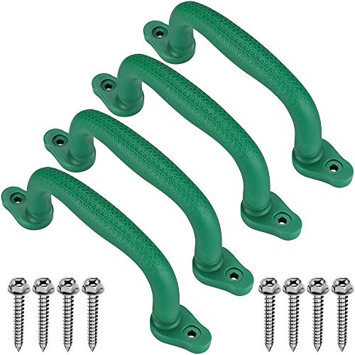 Dolibest 4er Klettergriffe, 18cm Klettergerüst Haltegriffe Kinder rutschfeste Solide Handgriffe für Spielplatz/Schaukel/Spielset/Spielturm/Spielhaus/Outdoor Monkey Bars/Hochbett/Baumhaus, Grün Dolibest 4er Klettergriffe, 18cm Klettergerüst Haltegriffe Kinder rutschfeste Solide Handgriffe für Spielplatz/Schaukel/Spielset/Spielturm/Spielhaus/Outdoor Monkey Bars/Hochbett/Baumhaus, Grün von Dolibest