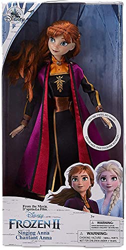 Disney Store Frozen 2 – Offizielle Singende Puppen – Prinzessin Anna (The Next Right Thing), Königin Elsa (Into the Unknown) – (Einzeln oder Doppelpack) (Frozen 2 Anna Singing Doll) von Doll