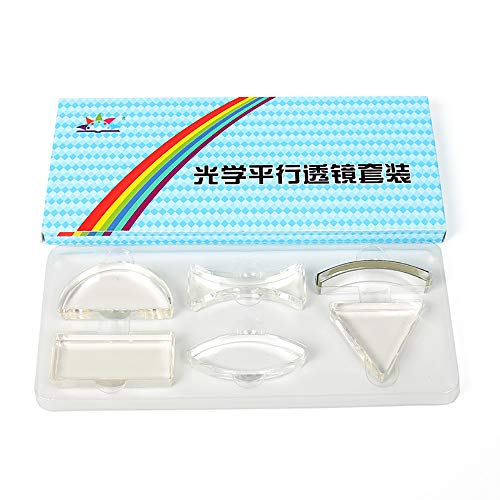 DollaTek Physikalische Optik Parallellinsensatz Meniskuslinse Dreiecksprisma Acryllinse Optische Linse Sechsteiliger Satz DollaTek Physikalische Optik Parallellinsensatz Meniskuslinse Dreiecksprisma Acryllinse Optische Linse Sechsteiliger Satz von DollaTek