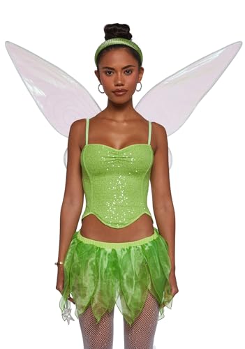 Dolls Kill Eifersüchtiges grünes Feenkostüm – Premium von Trickz N' Treatz, Grün , Medium von Dolls Kill