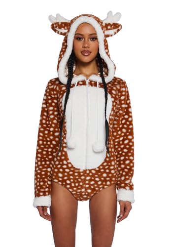 Dolls Kill Rehkitz-Strampler-Kostüm von Trickz N' Treatz, Braun, L Dolls Kill Rehkitz-Strampler-Kostüm von Trickz N' Treatz, Braun, L von Dolls Kill