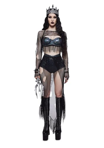 Dolls Kill Sinful Siren Meerjungfrau Kostüm von Trickz N' Treatz - Schwarz, X-Large von Dolls Kill