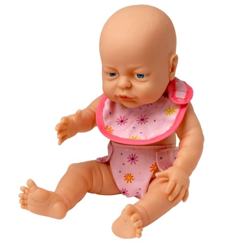 Dollsword von Peterkin, Lätzchen und Windeln, 2 Stofflätzchen und 2 Stoffwindeln, geeignet für Puppen bis 46 cm, Puppen und Zubehör, ab 18 Monaten von Dolls World
