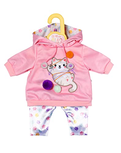 Dolly Moda, Puppenkleidung, Outfit mit Kätzchen 43 cm für 39-46 cm große Puppen in rosa, Pulli und Leggins, 871423, Zapf Creation Dolly Moda, Puppenkleidung, Outfit mit Kätzchen 43 cm für 39-46 cm große Puppen in rosa, Pulli und Leggins, 871423, Zapf Creation von Dolly Moda