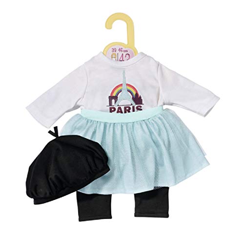 Dolly Moda Paris Look, Outit für Puppen mit Rock, Shirt, Mütze und Leggins, für 43 cm Puppen, 870945 Zapf Creation Dolly Moda Paris Look, Outit für Puppen mit Rock, Shirt, Mütze und Leggins, für 43 cm Puppen, 870945 Zapf Creation von Dolly Moda