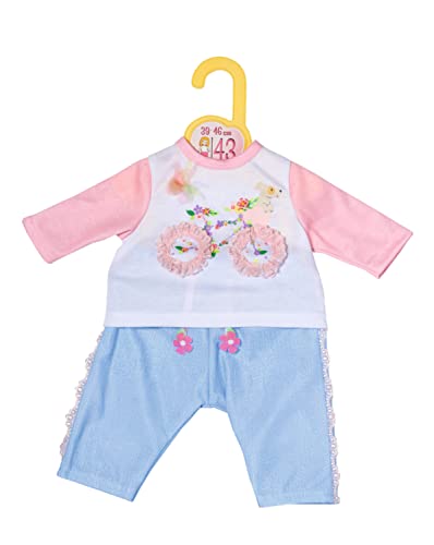 Dolly Moda Shirt & Hose Fahrrad 43cm -Puppenoutfit für 39-46 cm große Puppen bestehend aus Shirt und Hose, rosa blau Dolly Moda Shirt & Hose Fahrrad 43cm -Puppenoutfit für 39-46 cm große Puppen bestehend aus Shirt und Hose, rosa blau von Dolly Moda