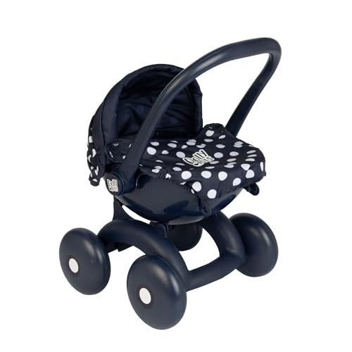 Dolly Tots Mein Erster 4-IN-1 Puppenwagen | Marineblauer Puppenbuggy mit Tragebett & Babysitz | Puppenzubehör für Kinder ab 18 Monaten Dolly Tots Mein Erster 4-IN-1 Puppenwagen | Marineblauer Puppenbuggy mit Tragebett & Babysitz | Puppenzubehör für Kinder ab 18 Monaten von Dolly Tots