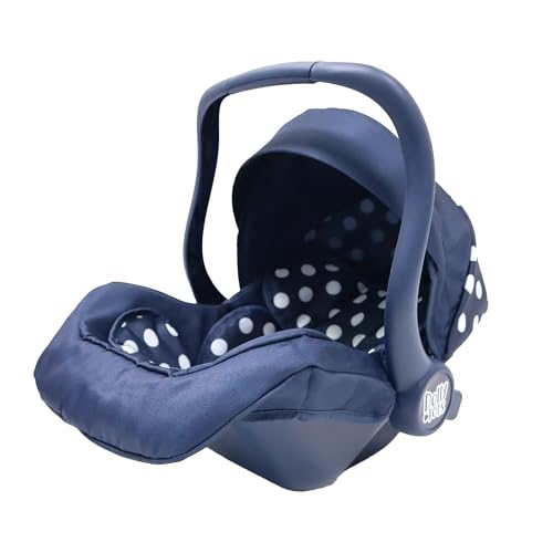 Dolly Tots Puppen-Autositz in Marineblau | Bequemer Tragestuhl | Reise-Autositz für Puppen mit Stauraum | Mit integriertem Gurt für Puppen bis 45 cm | Puppenwagen, Buggy & Puppenzubehör | Ab 3 Jahren Dolly Tots Puppen-Autositz in Marineblau | Bequemer Tragestuhl | Reise-Autositz für Puppen mit Stauraum | Mit integriertem Gurt für Puppen bis 45 cm | Puppenwagen, Buggy & Puppenzubehör | Ab 3 Jahren von Dolly Tots