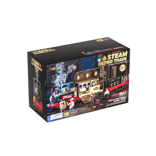Doloowee Eisenbahn für Kinder, Eisenbahn Schienen Zug Spielzeug, Dampfzug Spielzeug mit Sounds & Lights, Zug unter dem Weihnachtsbaum für Kinder 3 4 5 6 7 8 9 10 Jahre Doloowee Eisenbahn für Kinder, Eisenbahn Schienen Zug Spielzeug, Dampfzug Spielzeug mit Sounds & Lights, Zug unter dem Weihnachtsbaum für Kinder 3 4 5 6 7 8 9 10 Jahre von Doloowee