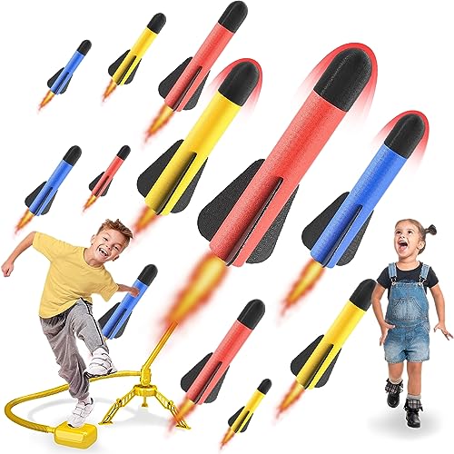 Spielzeug für Jungen im Alter von 3 4 5 6 Jahren Raketenwerfer, verstellbarer Raketenwerfer für Kinder,Raketen Spielzeug füR Kinder, Geschenke FüR Jungen und MäDchen Im Alter Von 3-10+ Jahren von Doloowee