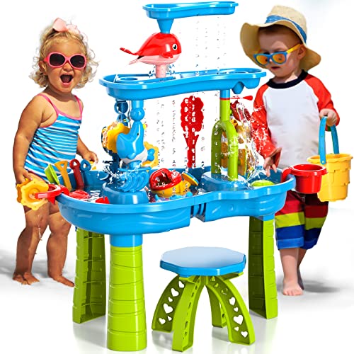 Doloowee Wasserspieltisch für Kinder, Sand- und Wassertisch Outdoor Spielzeug Garten Spielzeug Wasserspielzeug für Kinder 3 4 5 6 7 8 Jahre alt Doloowee Wasserspieltisch für Kinder, Sand- und Wassertisch Outdoor Spielzeug Garten Spielzeug Wasserspielzeug für Kinder 3 4 5 6 7 8 Jahre alt von Doloowee