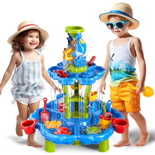 Doloowee Wasserspieltisch für Kinder, Sand- und Wassertisch Wasserspielzeug Kinder Outdoor Garten Spielzeug für Jungen und Mädchen 3 4 5 6 7 8 Jahre alt Doloowee Wasserspieltisch für Kinder, Sand- und Wassertisch Wasserspielzeug Kinder Outdoor Garten Spielzeug für Jungen und Mädchen 3 4 5 6 7 8 Jahre alt von Doloowee