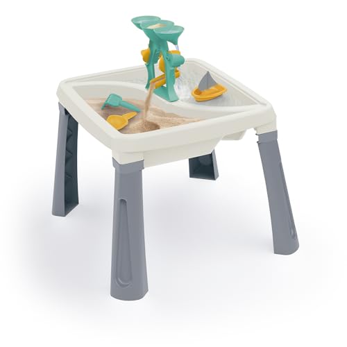 DOLU Weißer und grauer Sand und Wasser 3-in-1-Kreativitätstisch für Kinder ab 24 Monaten Gartenspielzeug Wassertisch Sand it Messy Spieltablett Aktivitätstisch Wasserspieltisch Sandkasten Sandtisch Wa DOLU Weißer und grauer Sand und Wasser 3-in-1-Kreativitätstisch für Kinder ab 24 Monaten Gartenspielzeug Wassertisch Sand it Messy Spieltablett Aktivitätstisch Wasserspieltisch Sandkasten Sandtisch Wa von Dolu
