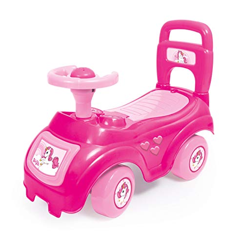 DOLU – 2522 Kinder Einhorn Sit n' Ride Push Along Auto Spielzeug – Pink von Dolu