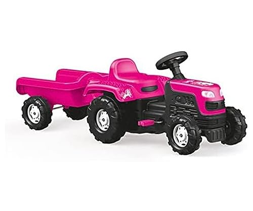 Dolu – Einhorn Kinder Traktor Pedalbetrieben & Anhänger – Rosa Pedalbetriebener Traktor und Anhänger für Kinder im Alter von 3 bis 5 Jahren, 144 x 45 x 52 cm Dolu – Einhorn Kinder Traktor Pedalbetrieben & Anhänger – Rosa Pedalbetriebener Traktor und Anhänger für Kinder im Alter von 3 bis 5 Jahren, 144 x 45 x 52 cm von Dolu