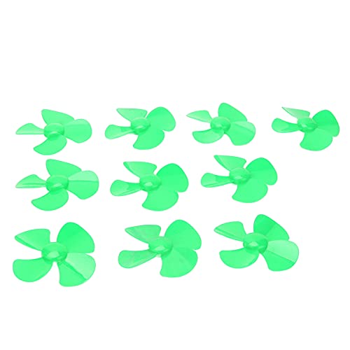 Domary 80 Mm 4-Blatt-Propeller Starkwind-Spielzeugmodell-Zubehör 10 Stück XR‑149 (Grün) von Domary