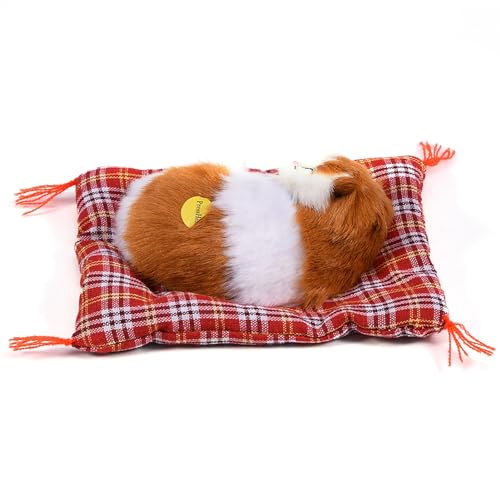 Domary Simulation Sleeping Cat Plush Toy Stoffed Doll Home Dekoration, Lebendig und Lebensecht, Gutes Geschenke (Gelbe Block Nickerchen Katze) von Domary