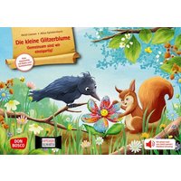 Die kleine Glitzerblume. Gemeinsam sind wir einzigartig! Eine Geschichte mit Rabe und Eichhörnchen. Kamishibai Bildkartenset, m. 1 Beilage von Don Bosco