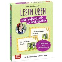 Lesen üben mit Bilderrätseln zu Rotkäppchen. 34 Bildkarten zur Leseförderung Lesen üben mit Bilderrätseln zu Rotkäppchen. 34 Bildkarten zur Leseförderung von Don Bosco