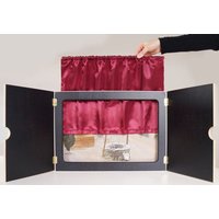 Vorhang "Mein Kamishibai" aus rotem Satin, geschmeidig und hochglänzend: Sorgt für authentische Theateratmosphäre oder Kinoflair von Don Bosco Medien GmbH