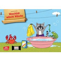 Waschbär wäscht Wäsche. Kamishibai Bildkartenset von Don Bosco
