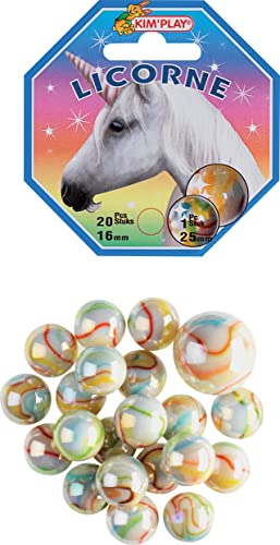Kim'Play COU500840 20 + 1 Unicorn Balls, Multi-Coloured von Don Juan