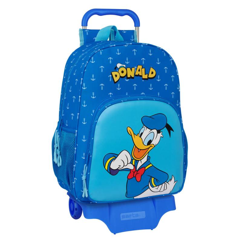 Schulrucksack mit Rädern Donald Blau 33 x 42 x 14 cm von Donald