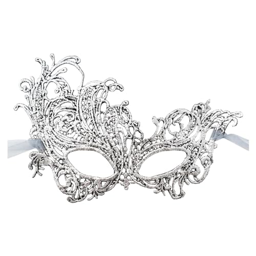 Venedig Damen Maske - Glitzer Spitze Spitze Gothic Fasching Maske für Frauen - Maskenball & Karneval von DondPO