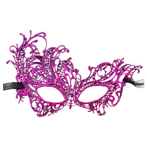 Venedig Maske Damen: Sexy Lace Fasching Spitzenmasken Maske Karneval Glitzer Party Frauen Gesichtsmaske Venezianische Maske Maskenball Masken Cosplay Spitze Faschingsmasken Augenmaske von DondPO