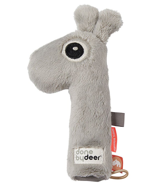 DbD Rassel Raffi Grey, Babyspielzeug von Done By Deer