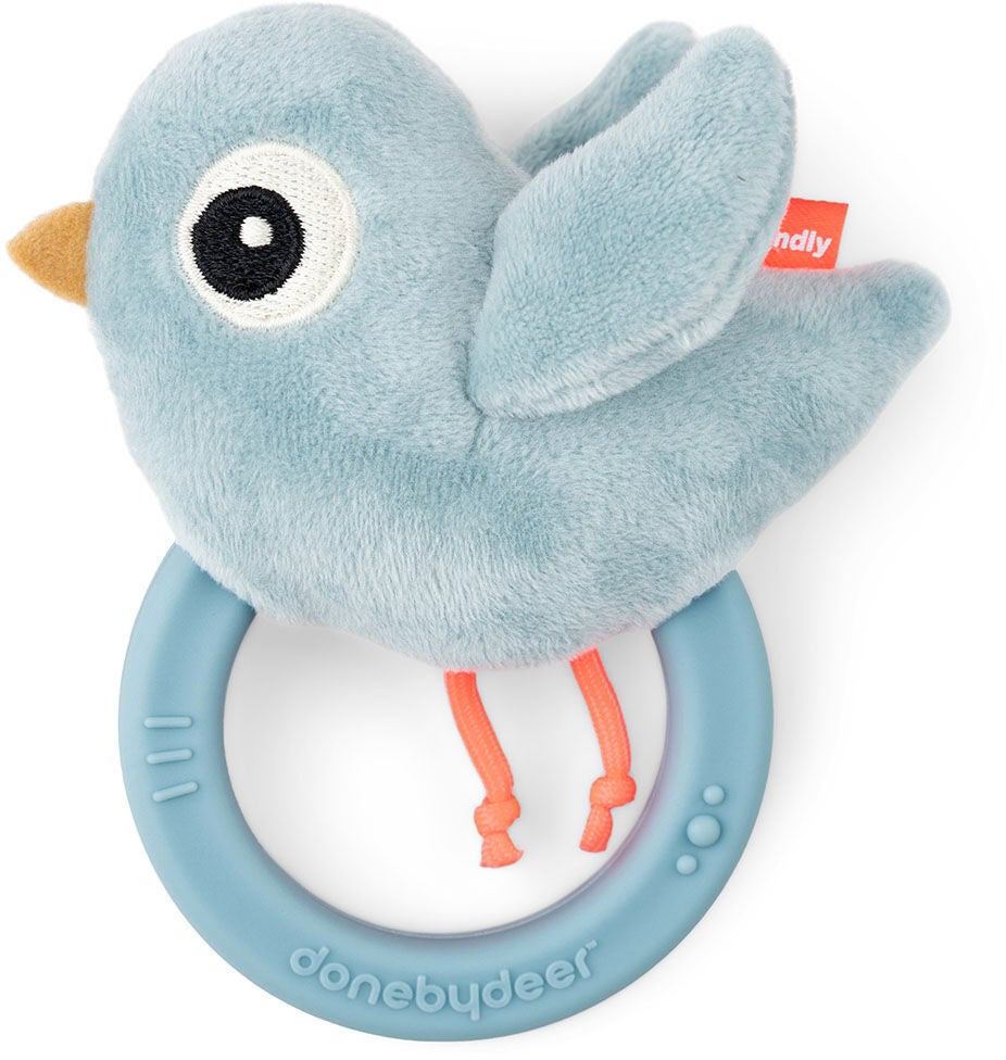 Done By Deer Birdee Rassel, Blau, Babyspielzeug Done By Deer Birdee Rassel, Blau, Babyspielzeug von Done By Deer