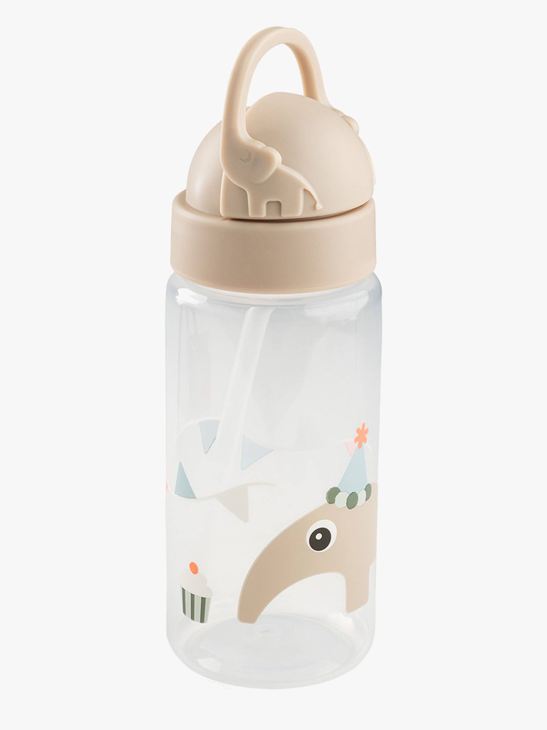 Done By Deer Celebration Flasche mit Trinkhalm, Sand Done By Deer Celebration Flasche mit Trinkhalm, Sand von Done By Deer