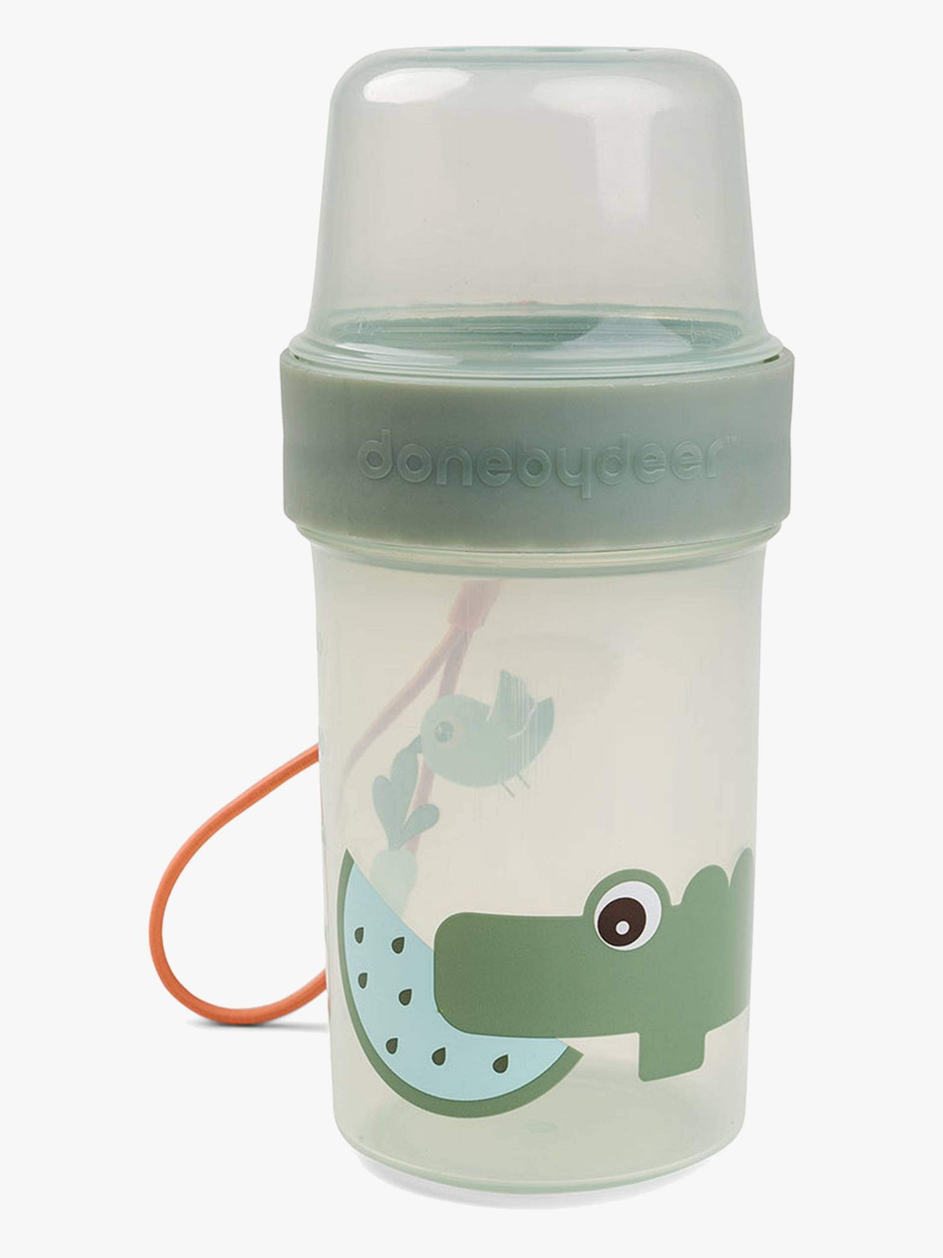 Done By Deer Croco To Go Two-Way Snackbehälter, Green von Done By Deer