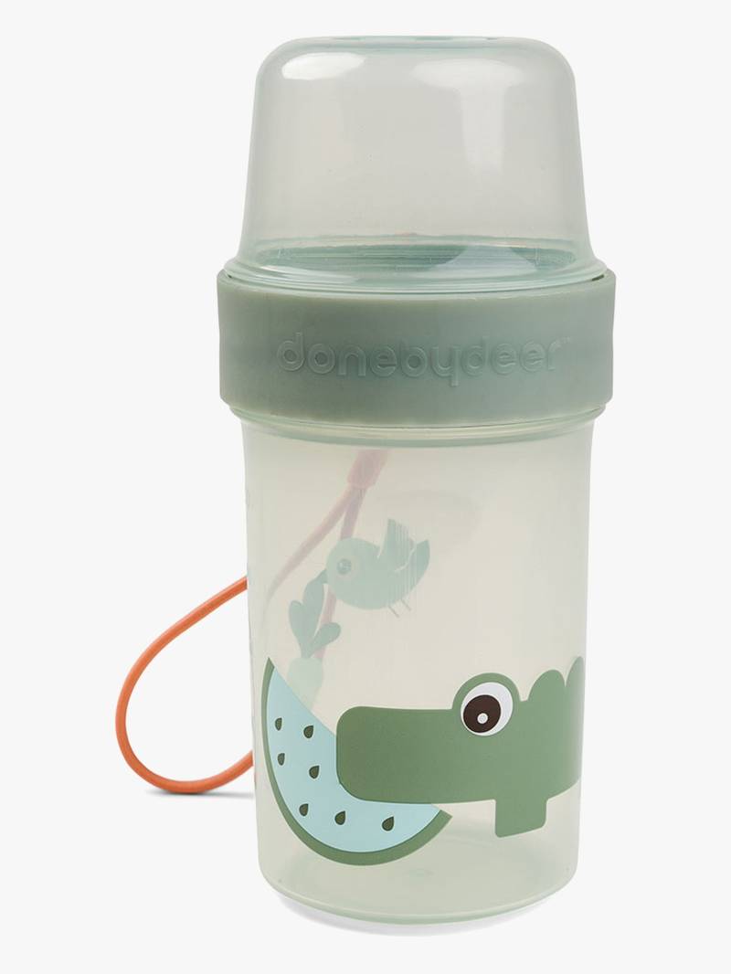 Done By Deer Croco To Go Two-Way Snackbehälter, Green Done By Deer Croco To Go Two-Way Snackbehälter, Green von Done By Deer