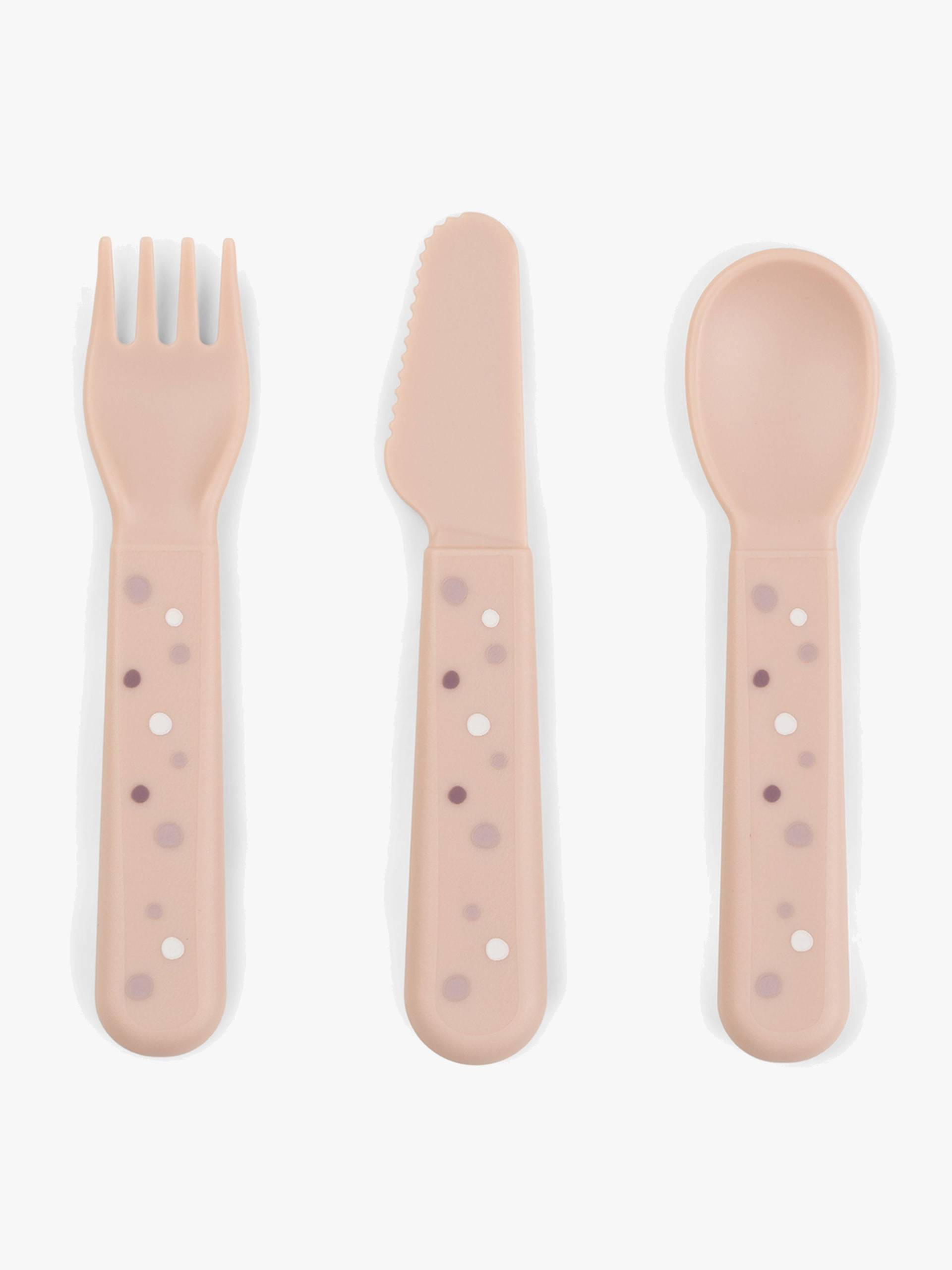 Done By Deer Foodie Besteck Happy Dots, Rosa Done By Deer Foodie Besteck Happy Dots, Rosa von Done By Deer