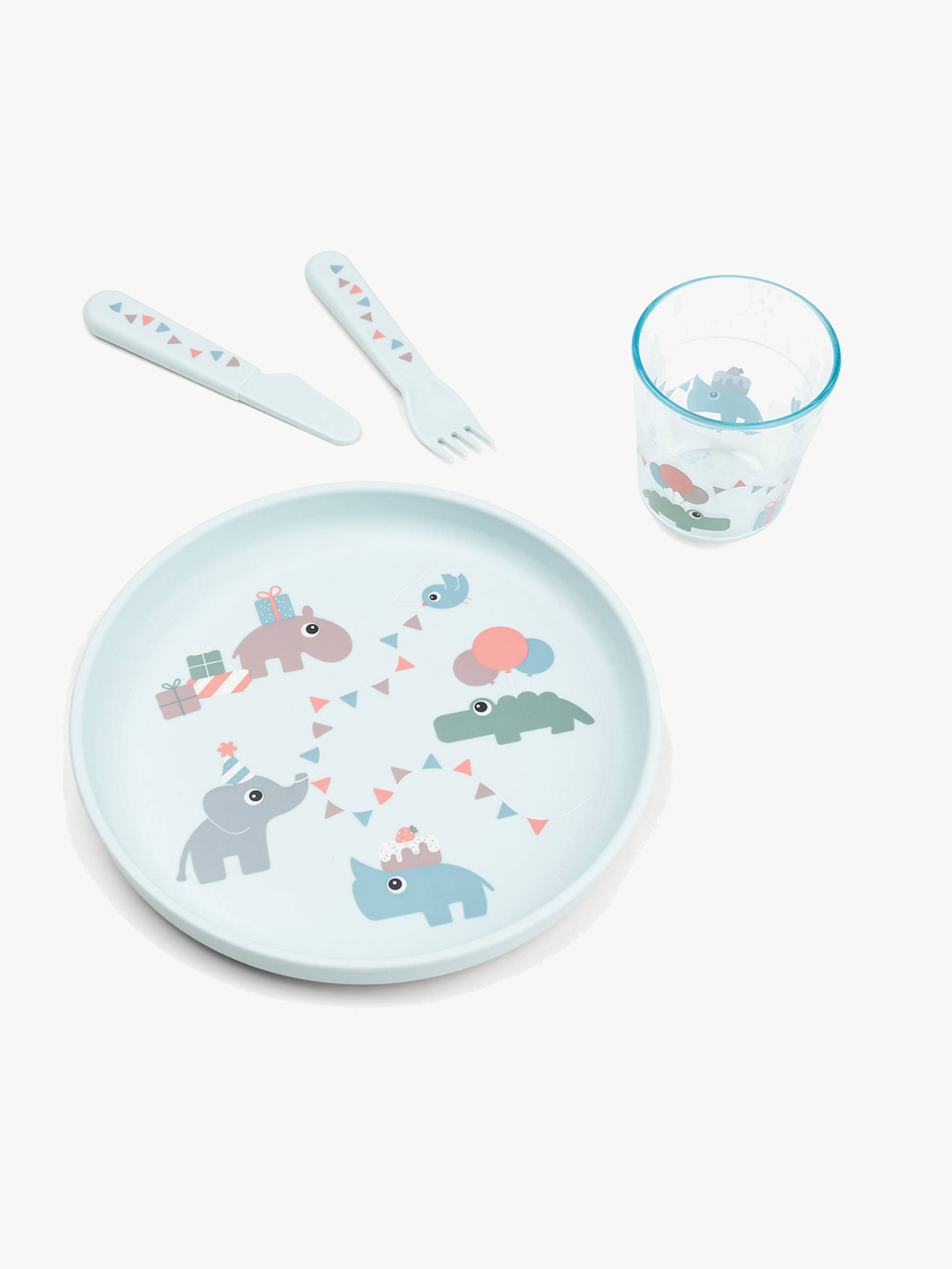 Done By Deer Foodie Geschirr-Set Celebration, Blue Done By Deer Foodie Geschirr-Set Celebration, Blue von Done By Deer