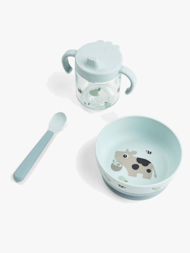 Done By Deer Foodie Geschirr-Set Tiny Farm, Blau Done By Deer Foodie Geschirr-Set Tiny Farm, Blau von Done By Deer