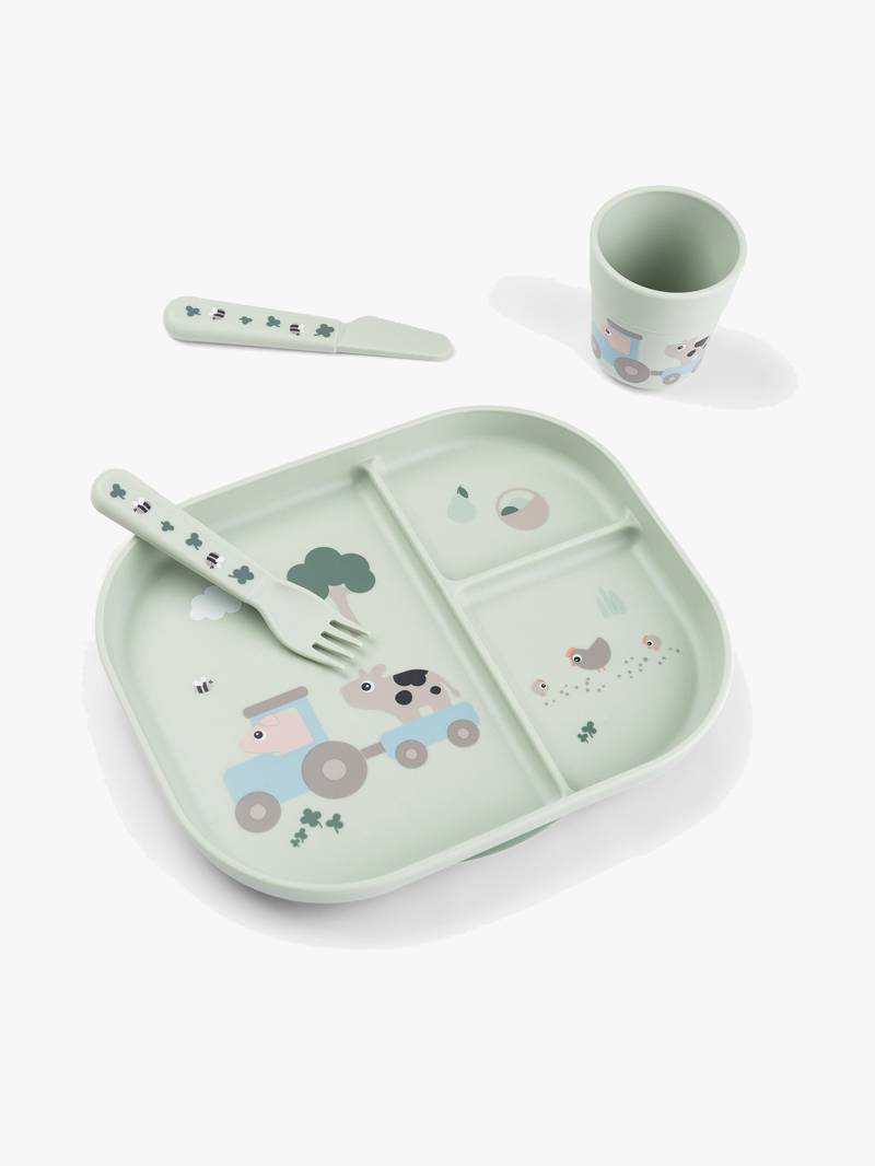 Done By Deer Foodie Tiny Farm Geschirr-Set, Green Done By Deer Foodie Tiny Farm Geschirr-Set, Green von Done By Deer