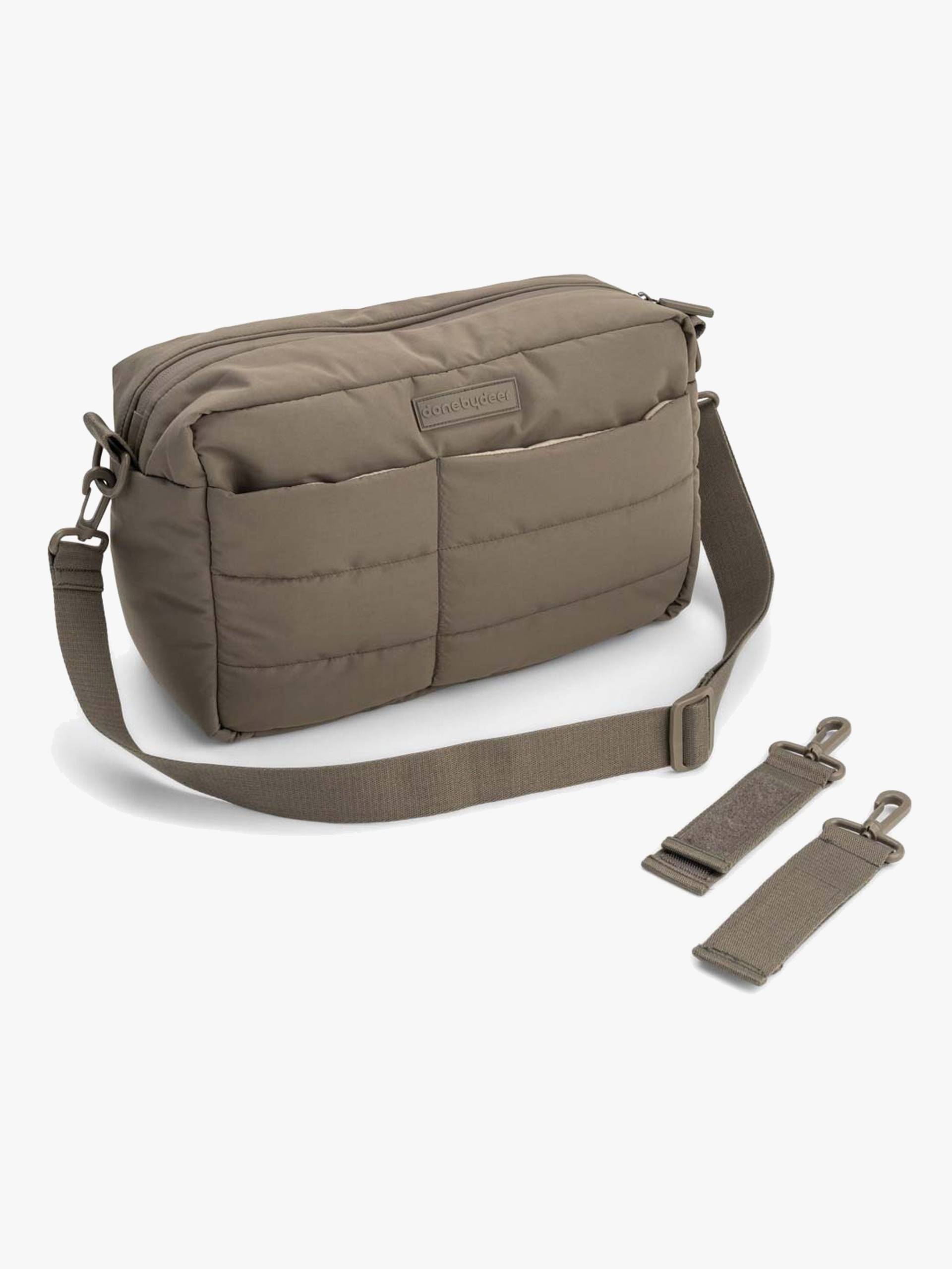 Done By Deer Gesteppte Wickeltasche Mit Kinderwagenhaken, Taupe von Done By Deer