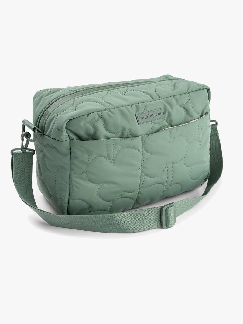 Done By Deer Gesteppte Wickeltasche mit Kinderwagenhaken, Green von Done By Deer