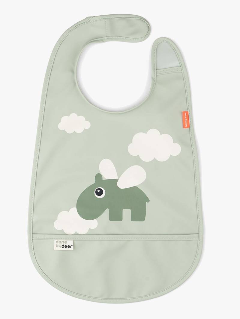 Done By Deer Happy Clouds Lätzchen, Green Done By Deer Happy Clouds Lätzchen, Green von Done By Deer
