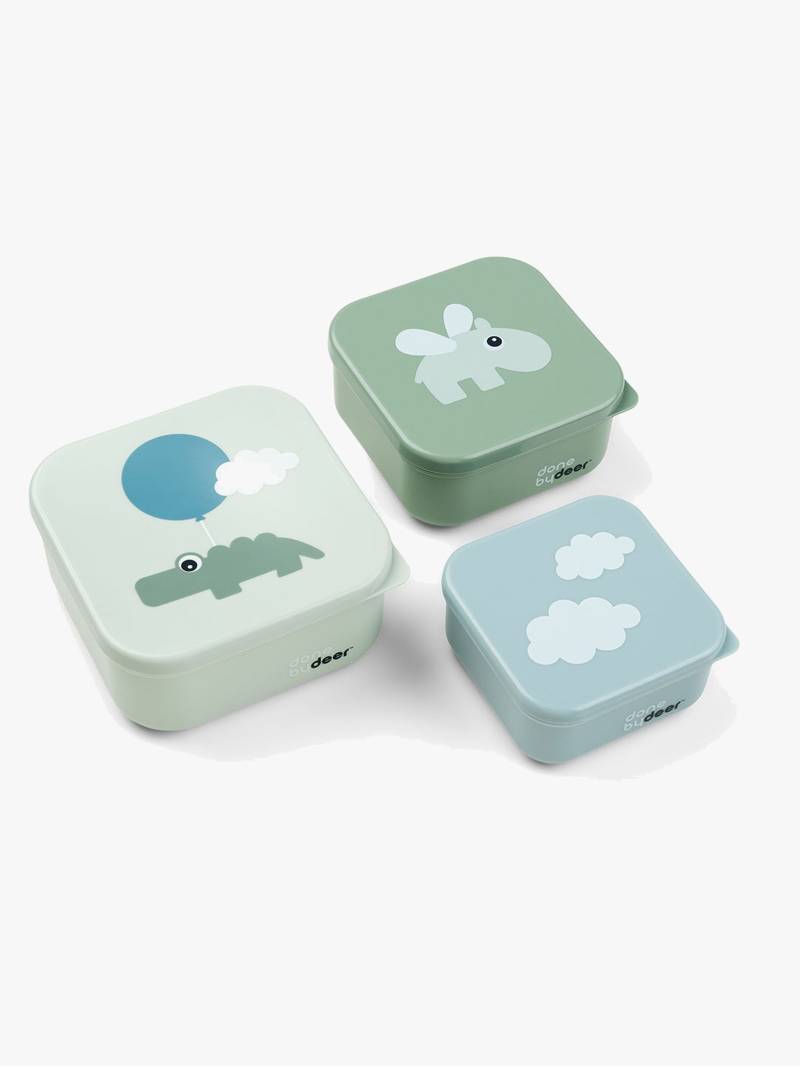Done By Deer Happy Clouds Snackboxen 3er-Pack, Grün Done By Deer Happy Clouds Snackboxen 3er-Pack, Grün von Done By Deer