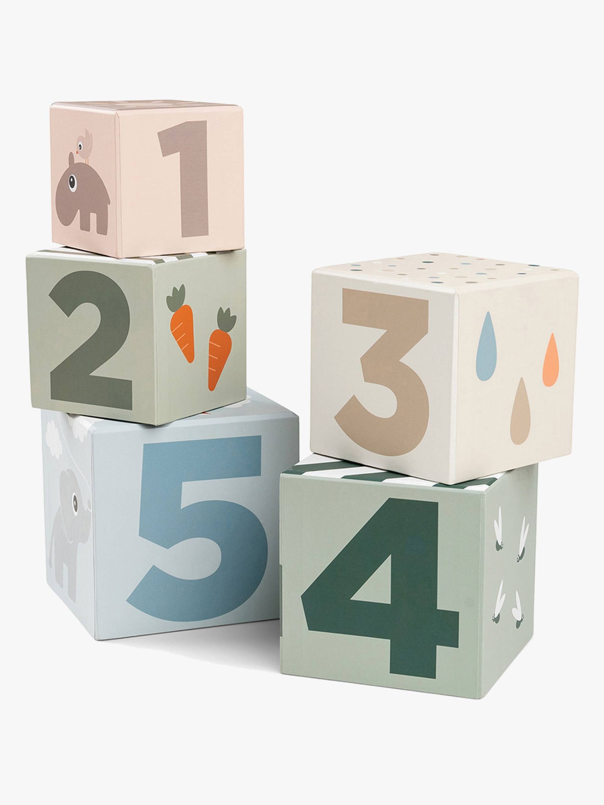 Done By Deer Stapelturm Deer Friends 5 Teile, Babyspielzeug von Done By Deer