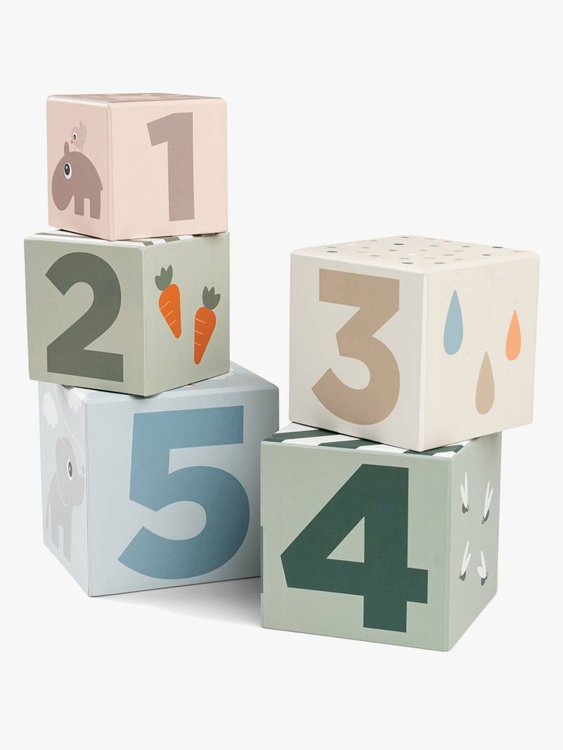 Done By Deer Stapelturm Deer Friends 5 Teile, Babyspielzeug von Done By Deer