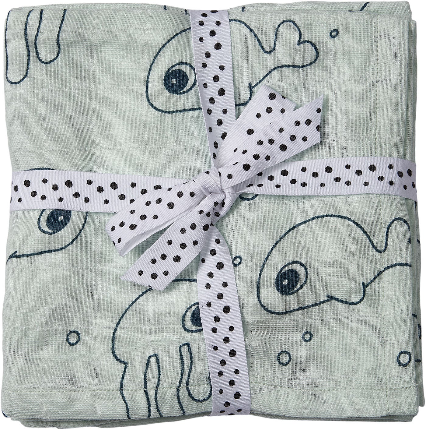 Done By Deer Swaddler Sea Friends 120x120 2er-Pack, Blue Done By Deer Swaddler Sea Friends 120x120 2er-Pack, Blue von Done By Deer