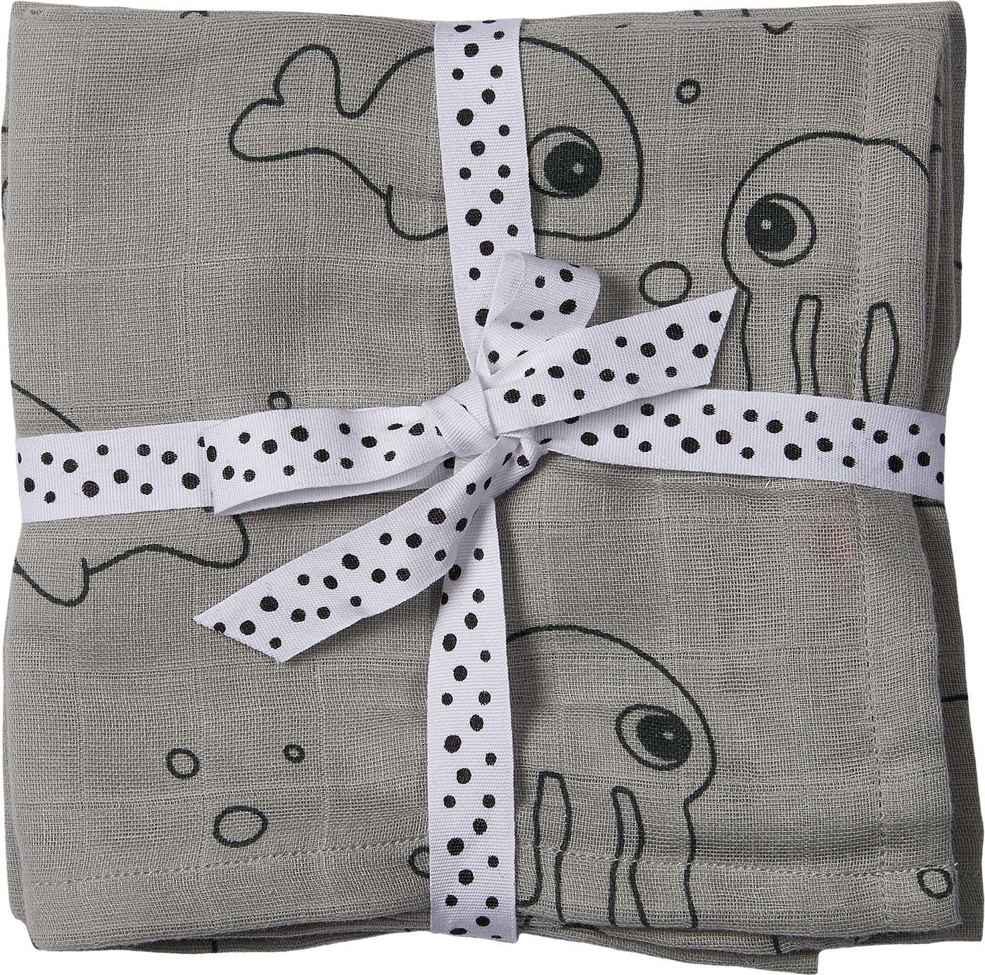 Done By Deer Swaddler Sea Friends 120x120 2er-Pack, Grey Done By Deer Swaddler Sea Friends 120x120 2er-Pack, Grey von Done By Deer