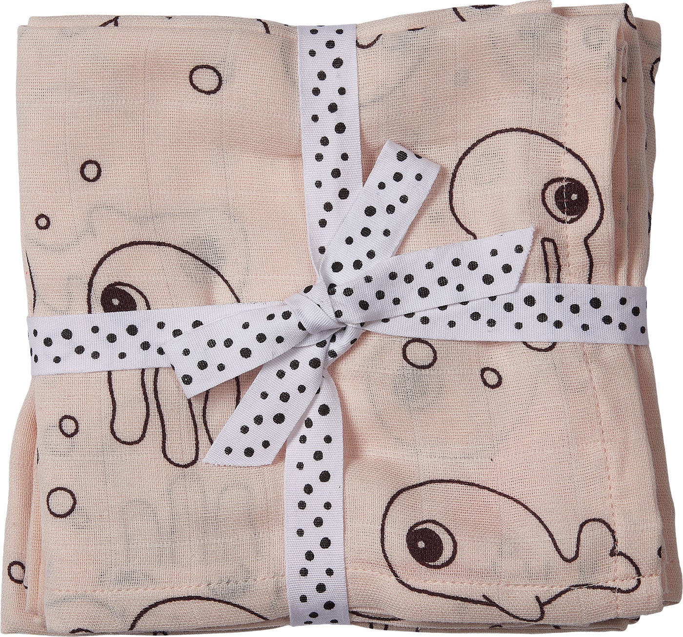 Done By Deer Swaddler Sea Friends 120x120 2er-Pack, Powder Done By Deer Swaddler Sea Friends 120x120 2er-Pack, Powder von Done By Deer
