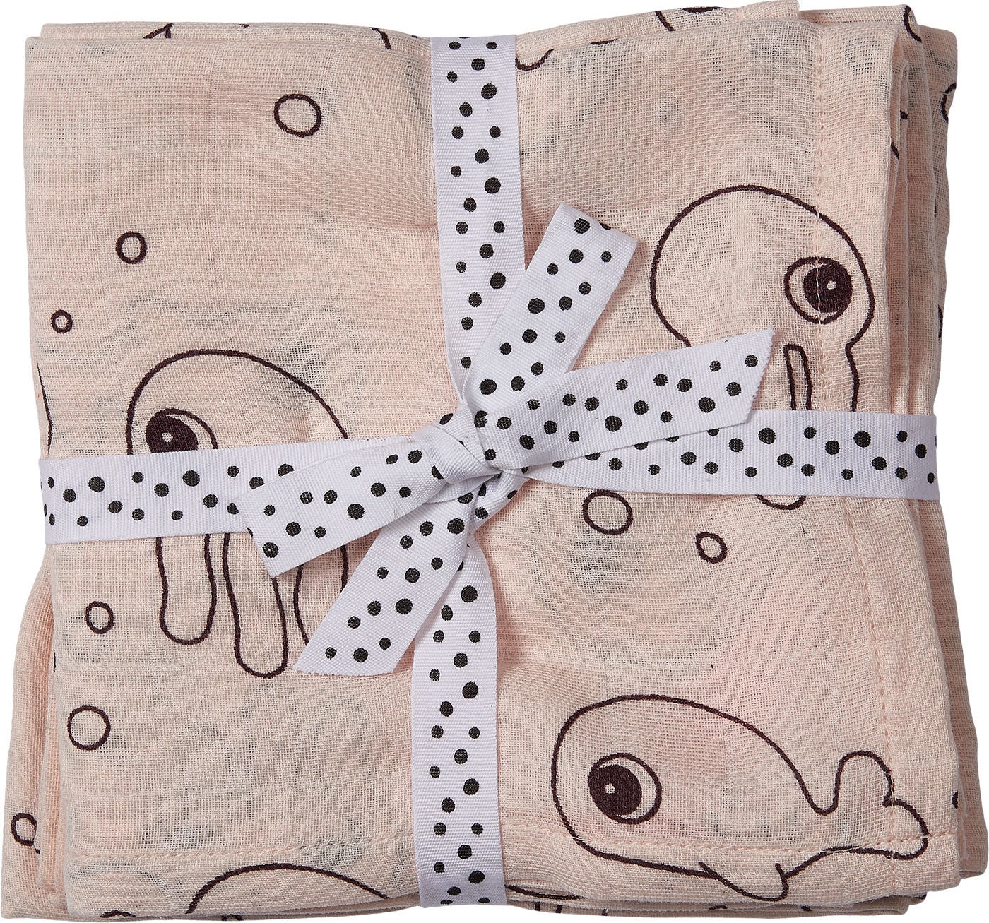 Done By Deer Swaddler Sea Friends 120x120 2er-Pack, Powder von Done By Deer